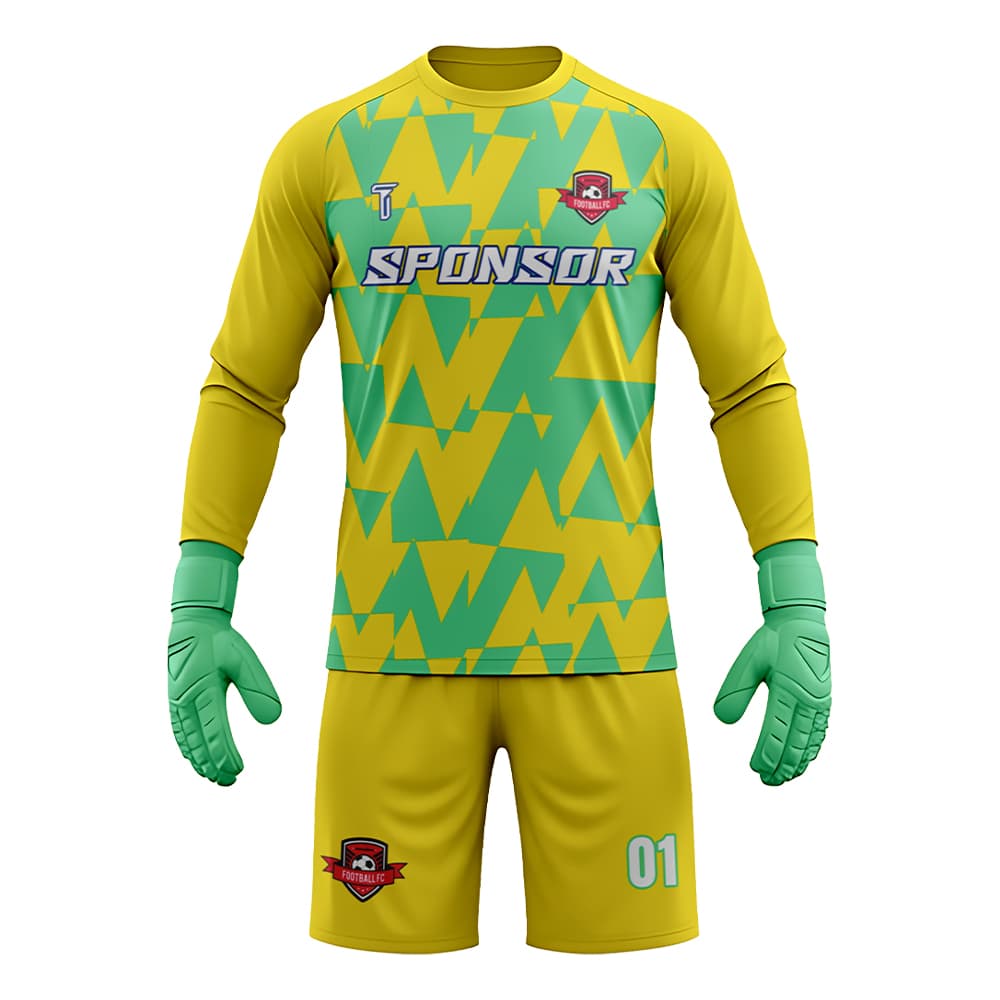Custom Equinox Band Soccer Goalkeeper Jersey Set