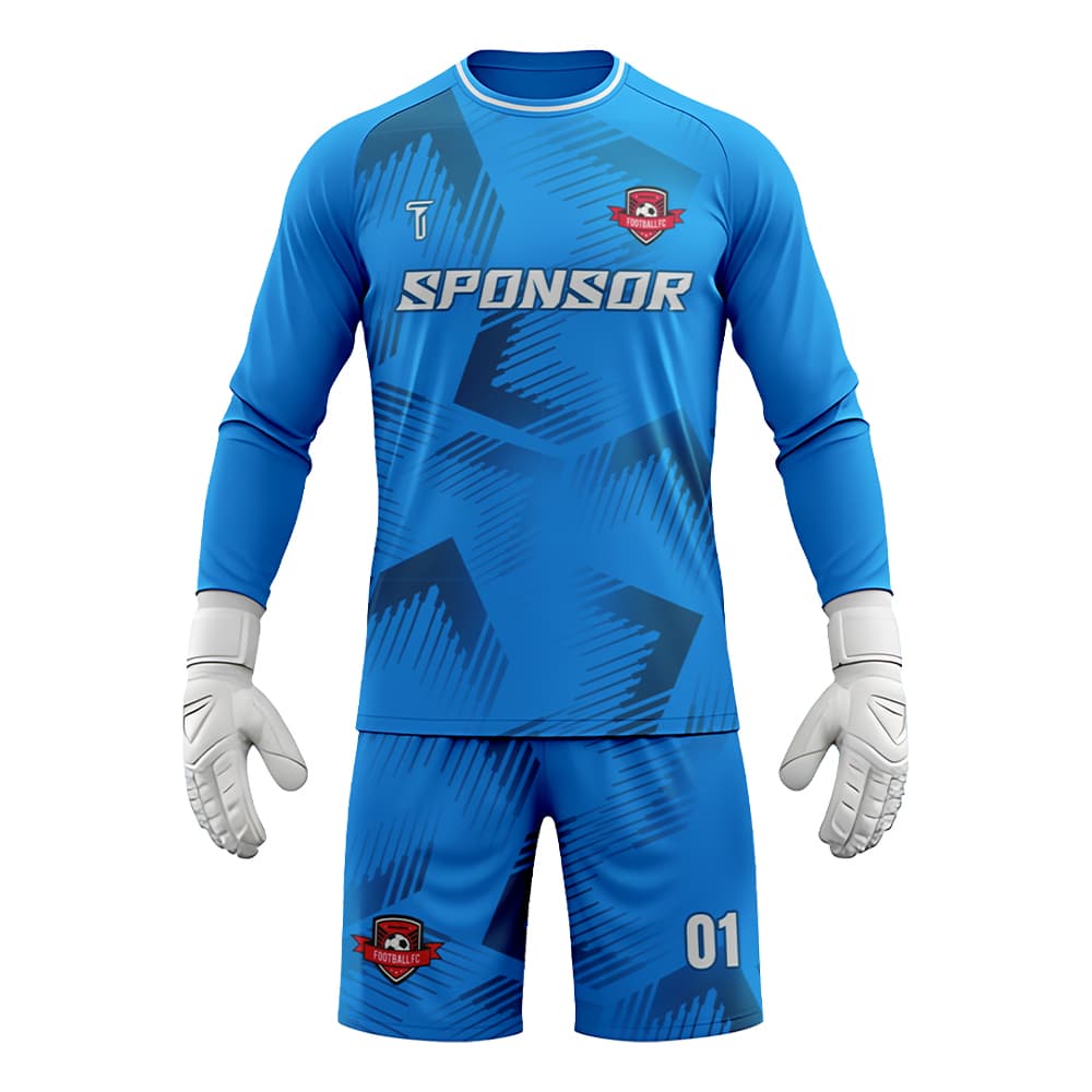 Custom Velocity Fade Soccer Goalkeeper Jersey Set
