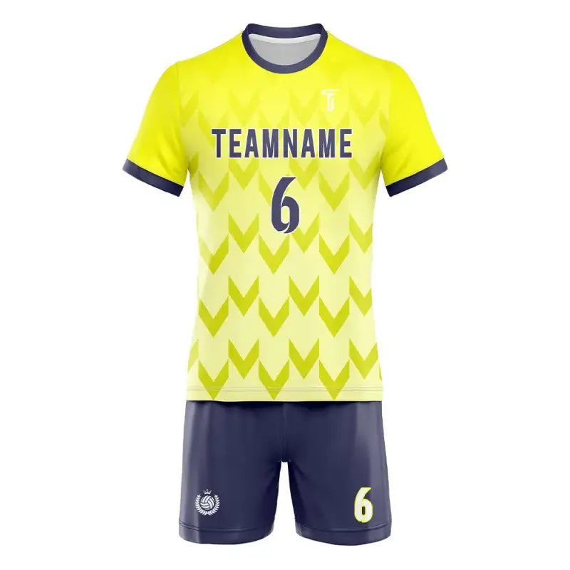 Custom Arrow Gradient Men's Volleyball Jersey Set