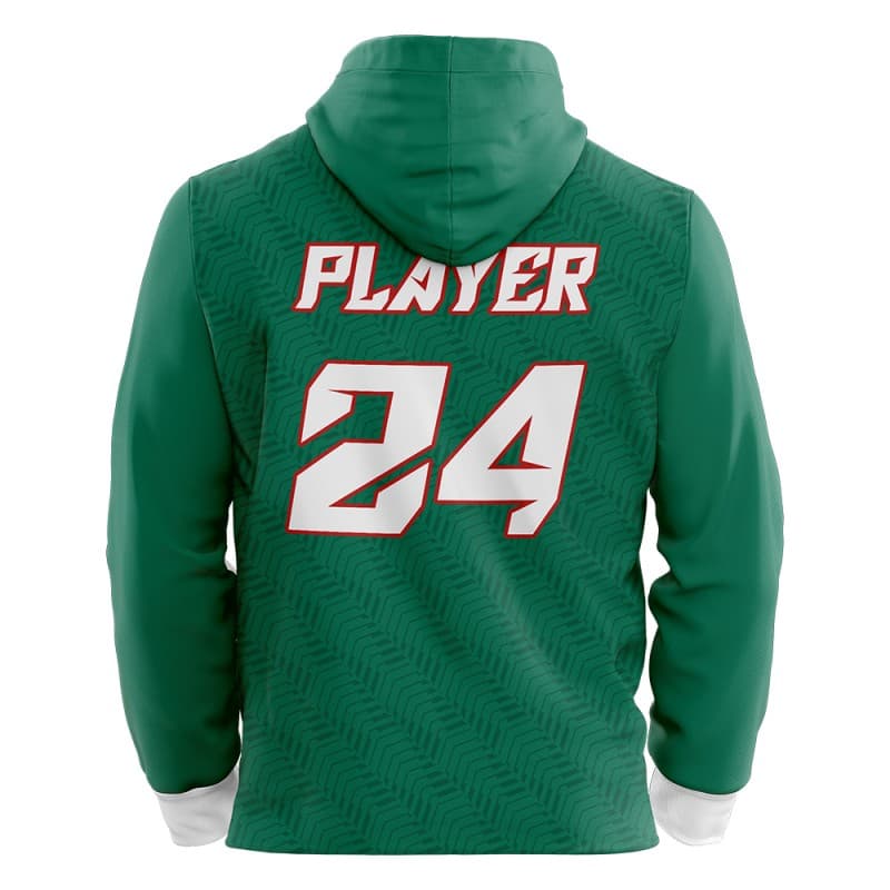Custom Green Loose-Fit Mexico Pullover Hoodie Sweatshirt