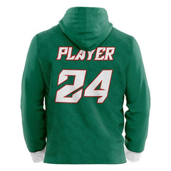 Custom Green Loose-Fit Mexico Pullover Hoodie Sweatshirt