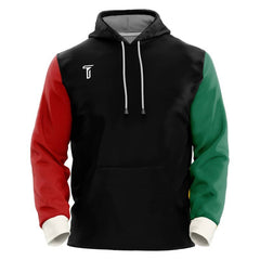 Custom Colorblock Red-Green Loose-Fit Mexico Pullover Hoodie Sweatshirt