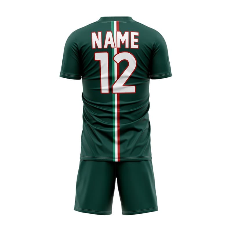 Custom Green Mexico Soccer Jersey Uniform Set