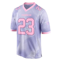Custom Purple-Pink Authentic Football Jersey