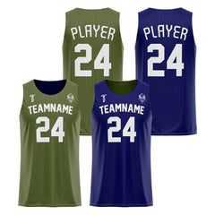 Pickle-Blue Custom Reversible Basketball Jersey