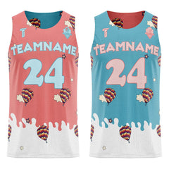 Hot Air Balloon Custom Reversible Basketball Jersey