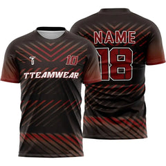 Pioneer Custom Team Adult Youth Dark Red Soccer Jersey