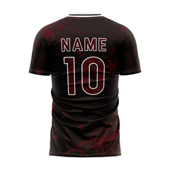 Spider Webs Custom Team Adult Youth Dark Red Soccer Jersey