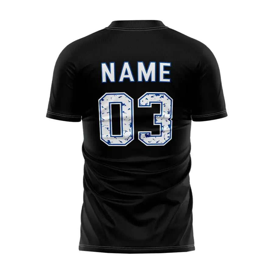 Blue Stripes Custom Team Adult Youth Soccer Jersey