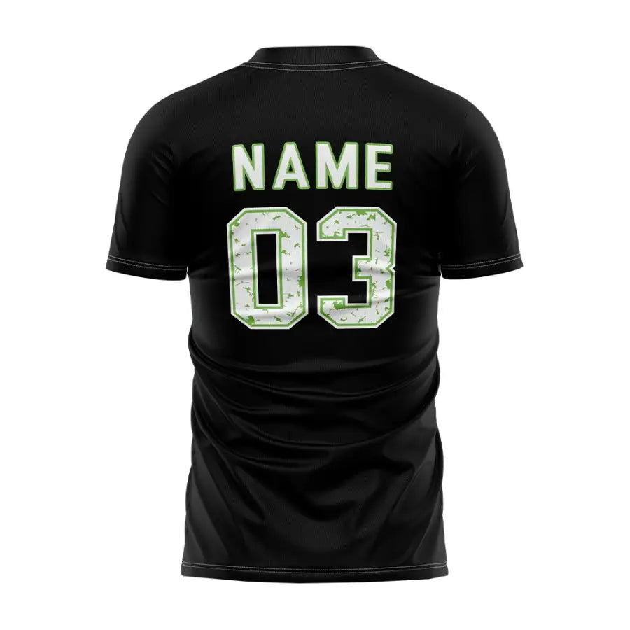 Green Stripes Custom Team Adult Youth Soccer Jersey