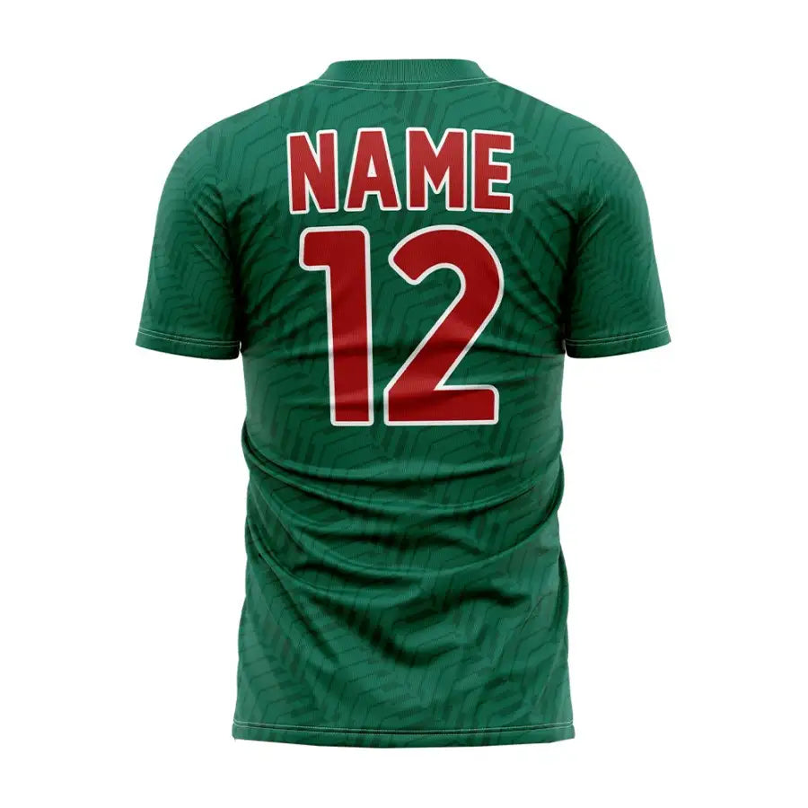 Custom Green Herringbone Mexico Soccer Jersey