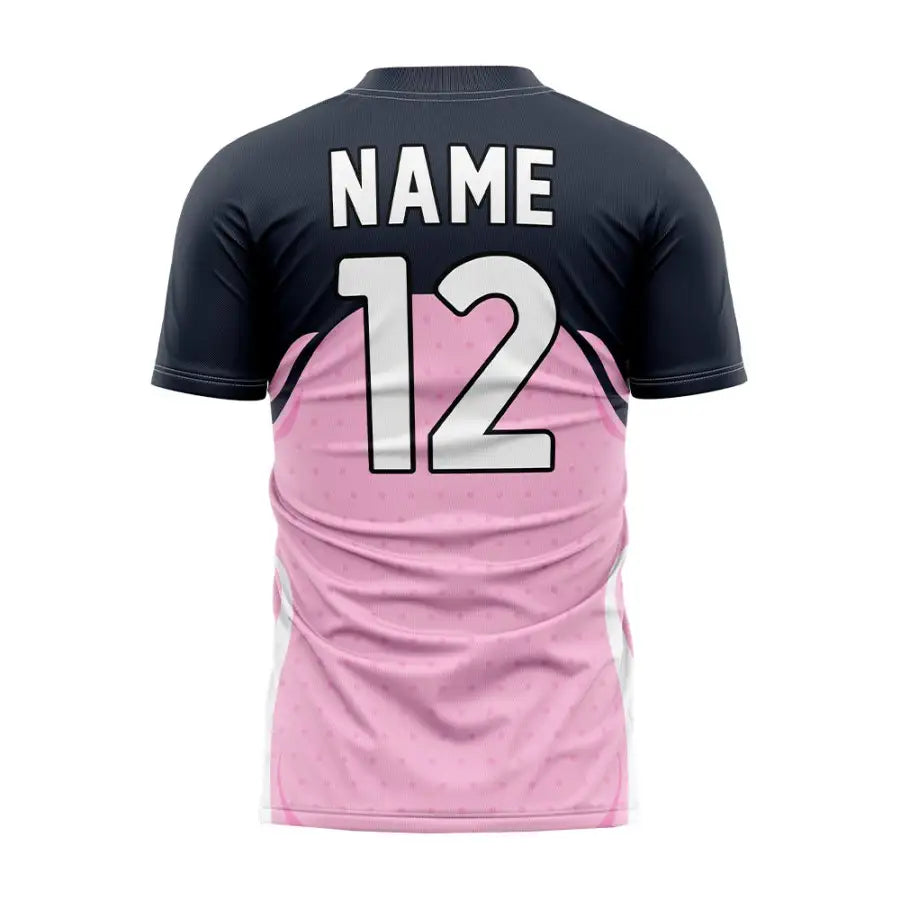 Custom Pink Polka-Dots Team Soccer Jersey