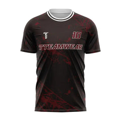 Spider Webs Custom Team Adult Youth Dark Red Soccer Jersey