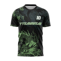 Dragon Custom Team Adult Youth Black Soccer Jersey