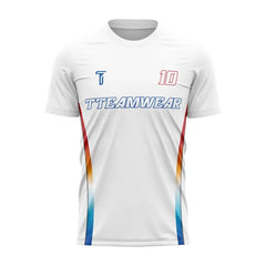 Iridescent Custom Team Adult Youth White Soccer Jersey