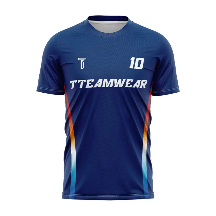 Iridescent Custom Team Adult Youth Blue Soccer Jersey