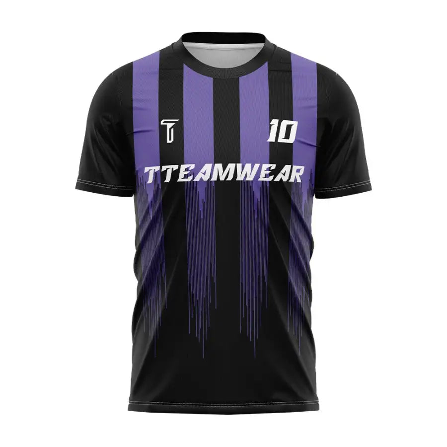 Violet Stripes Custom Team Adult Youth Soccer Jersey