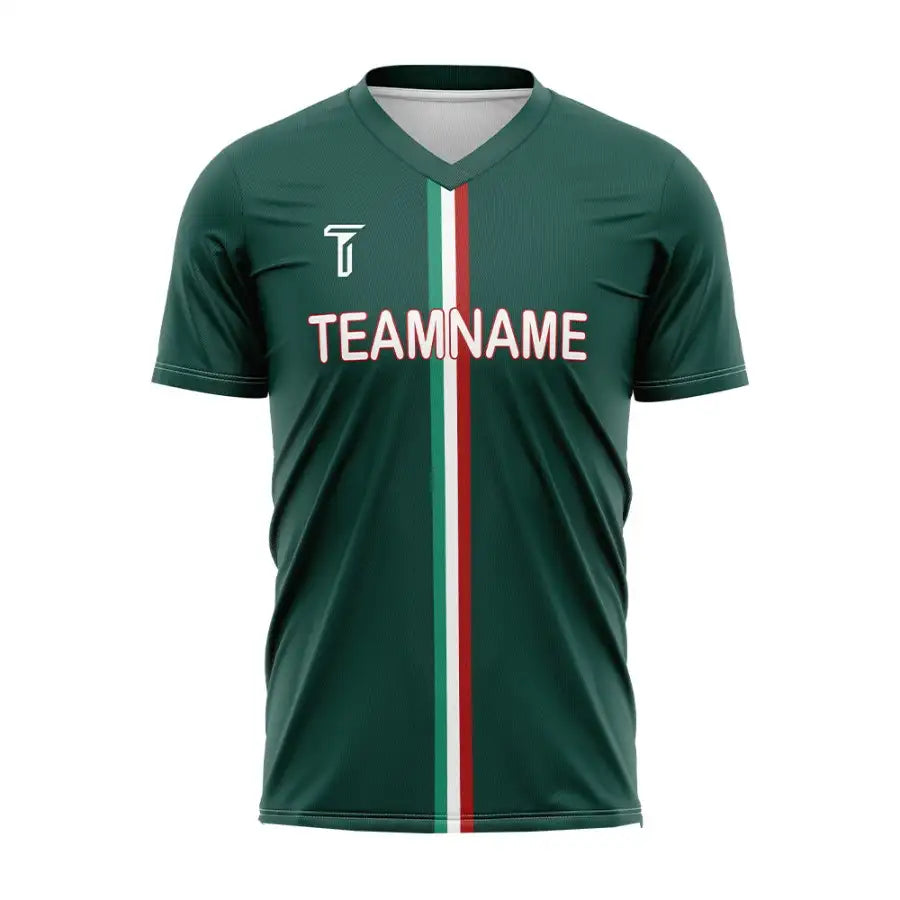 Custom Green Mexico Soccer Jersey
