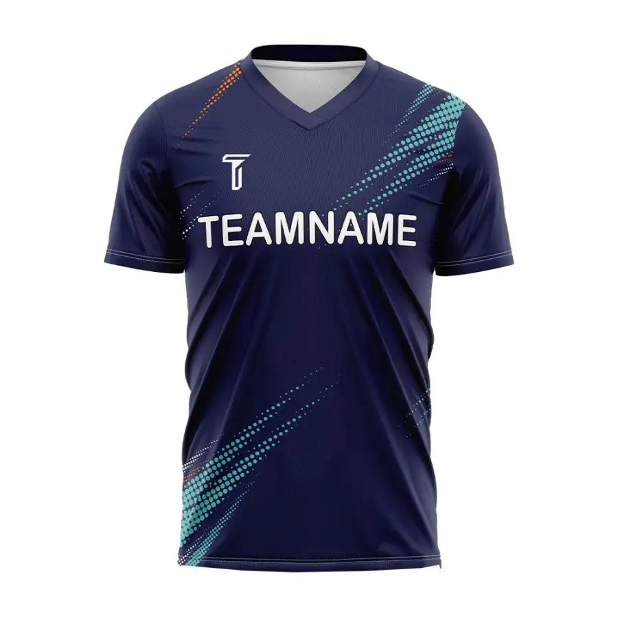 Custom Blue Aurora Team Soccer Jersey
