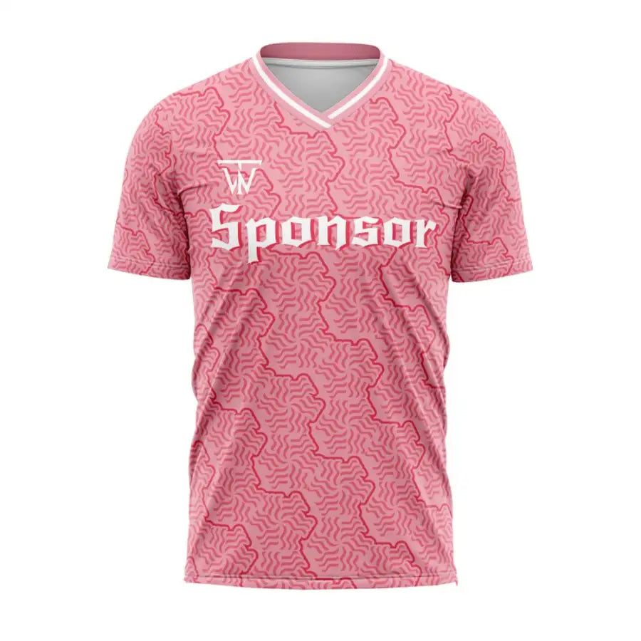 Custom Pink Puzzle Team Soccer Jersey
