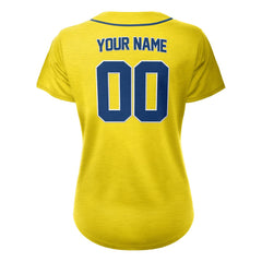 Aureolin Custom Full Button Baseball Jersey for Women