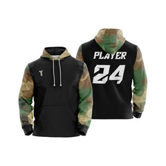 Custom Army Loose-Fit Pullover Hoodie Sweatshirt