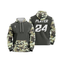 Custom Camo Loose-Fit Pullover Hoodie Sweatshirt