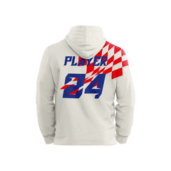 Custom Croatia Loose-Fit Pullover Hoodie Sweatshirt