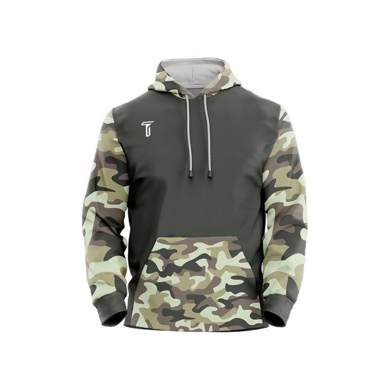 Custom Camo Loose-Fit Pullover Hoodie Sweatshirt