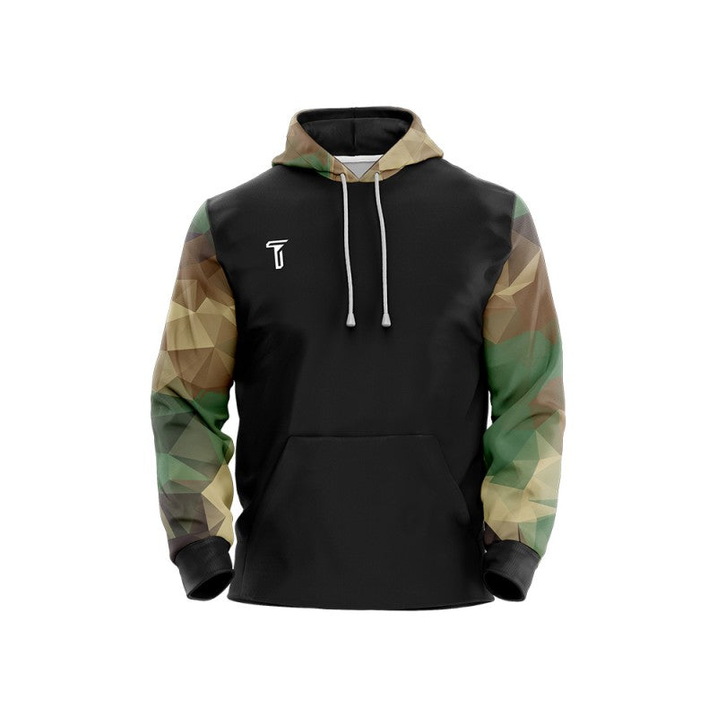 Custom Army Loose-Fit Pullover Hoodie Sweatshirt