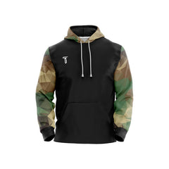 Custom Army Loose-Fit Pullover Hoodie Sweatshirt