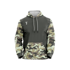Custom Camo Loose-Fit Pullover Hoodie Sweatshirt