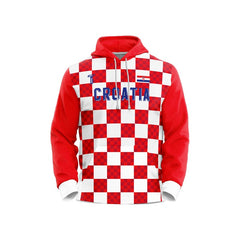 Custom Checkerboard Loose-Fit Pullover Hoodie Sweatshirt