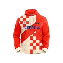 Custom Checkered Leaves Loose-Fit Pullover Hoodie Sweatshirt