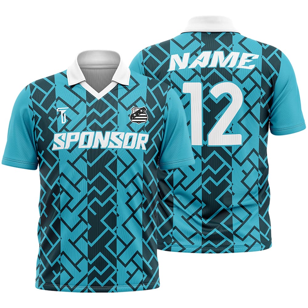 Custom Team Geometric Adult Youth Polo Shirt