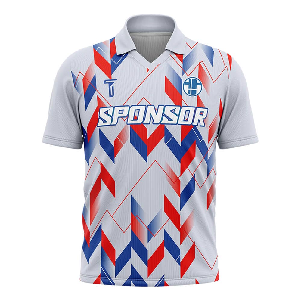 Nebula Grid Polo Shirt 3D front