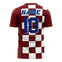 Checkerboard Split Custom Team Soccer Jersey