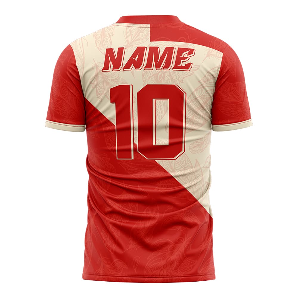 Checkered Leaves Custom Team Soccer Jersey