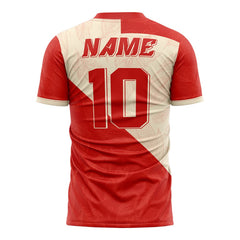 Checkered Leaves Custom Team Soccer Jersey