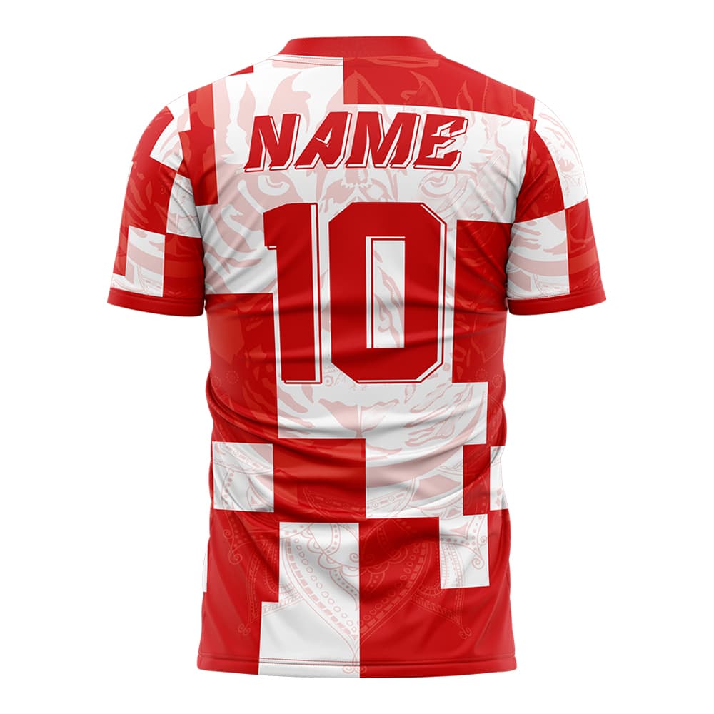 Checkerboard Tiger Custom Team Soccer Jersey