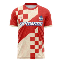 Checkered Leaves Custom Team Soccer Jersey