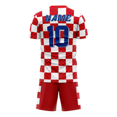 Checkerboard Custom Team Soccer Jersey Uniform Set