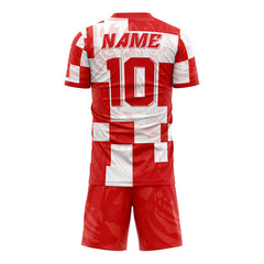 Checkerboard Tiger Custom Team Soccer Jersey Uniform Set