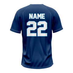 ST Patrick's Blue Custom Two-Button Baseball Jersey