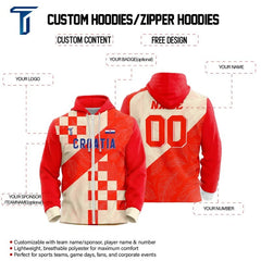 Custom Checkered Leaves Loose Fit Zipper Cardigan Hoodie Sweatshirt