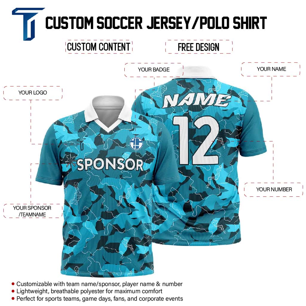 Dynamic Camo Polo Shirt custom content