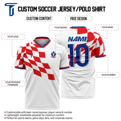 Checkered Custom Team Soccer Jersey