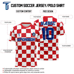 Checkerboard Custom Team Soccer Jersey