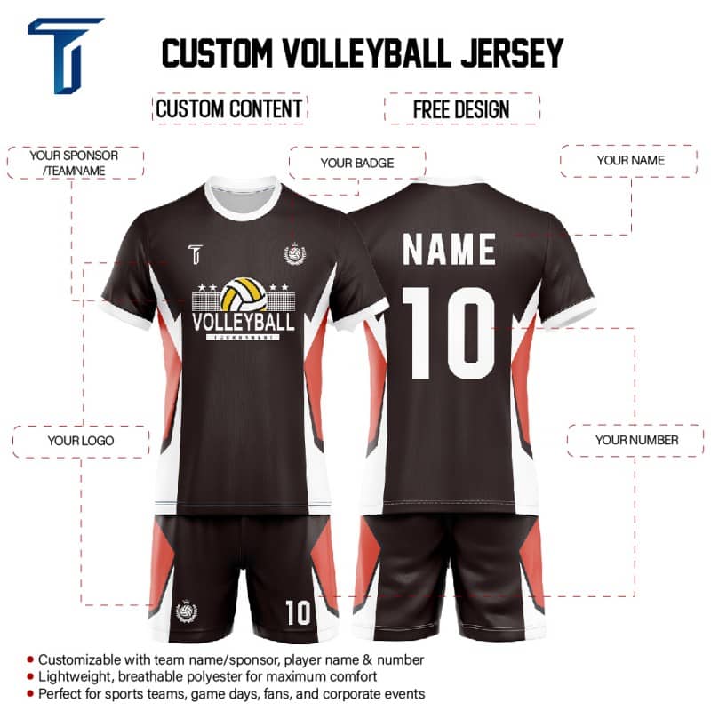 Custom Edge Men's Volleyball Jersey Set