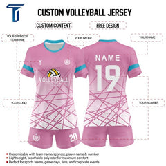 Custom Blur Women's Volleyball Jersey Set